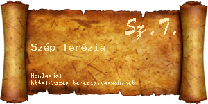 Szép Terézia névjegykártya