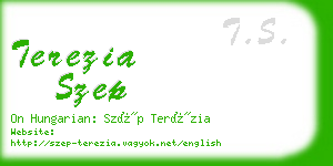 terezia szep business card